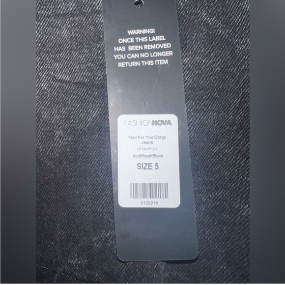 Fashion Nova black Denim jeans - Picture 6 of 6